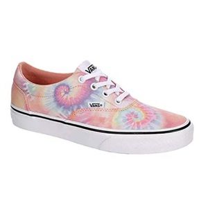 Vans Women’s Pastel Salmon Tie Dye Lace Up Sneakers